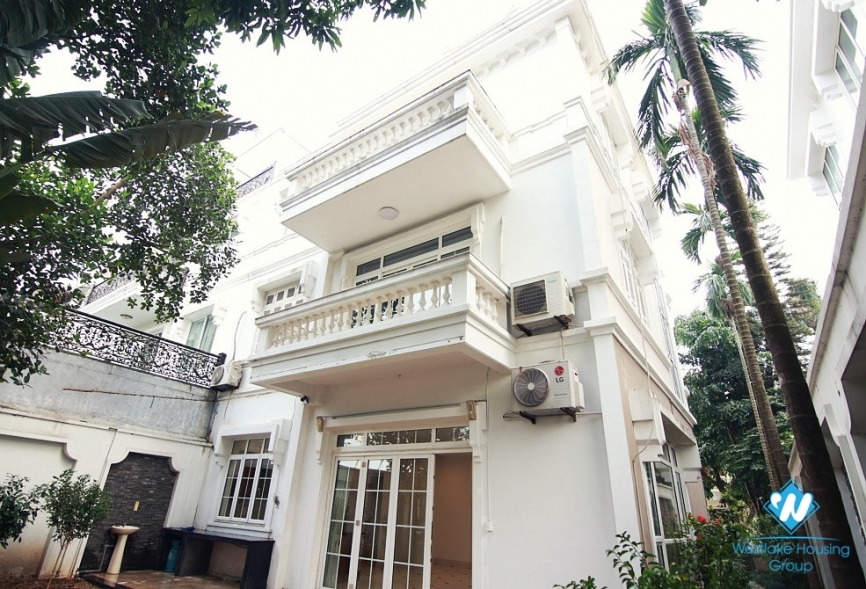 High quality and spacious house for rent in Ciputra, Tay Ho, Hanoi - Unfurnished